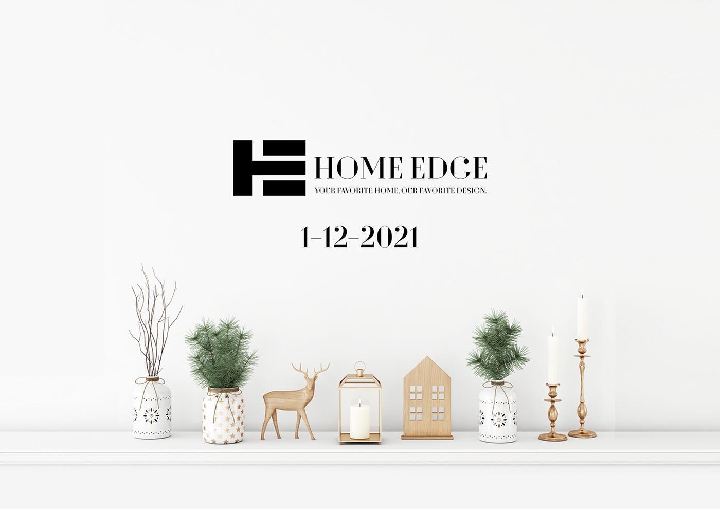 تصميم لوجو شركة تشطيبات "هوم ايدج - Home Edge "