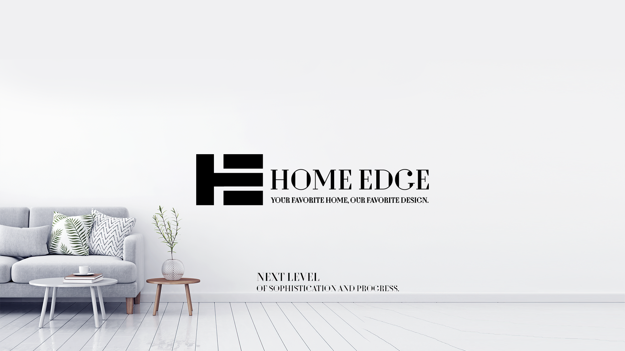 تصميم لوجو شركة تشطيبات "هوم ايدج - Home Edge "