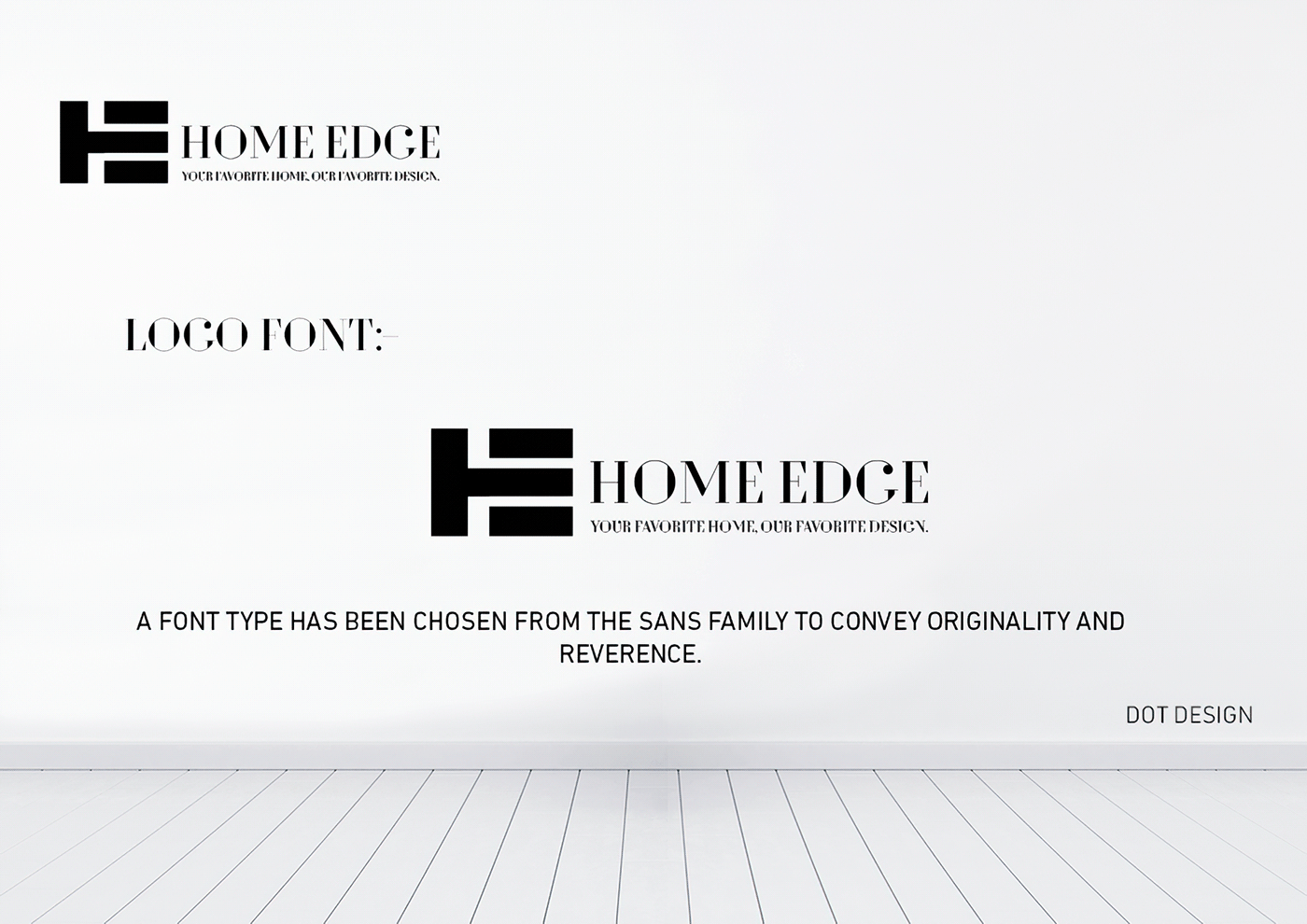 تصميم لوجو شركة تشطيبات "هوم ايدج - Home Edge "