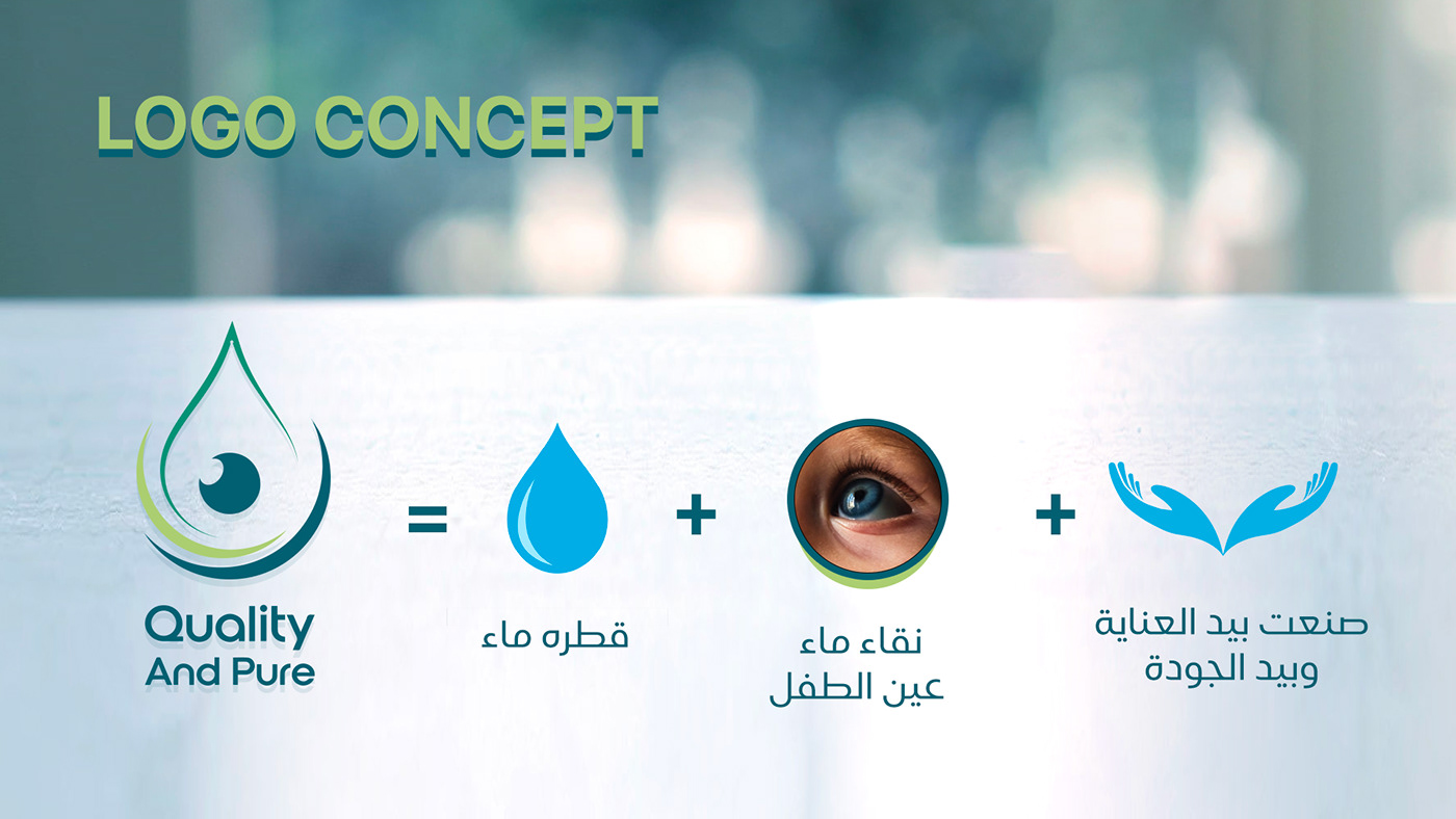 ازاى حققنا اهداف تصميم شعار لشركة Quality And Pure ؟