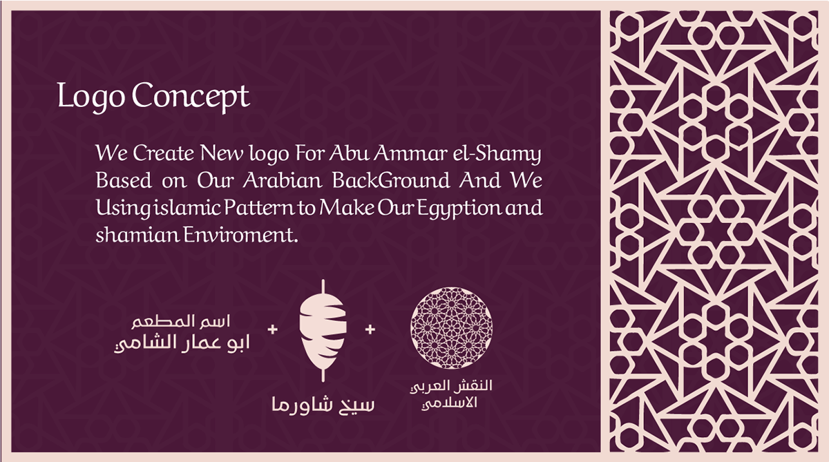 تصميم لوجو بالعربي لمطعم ابو عمار