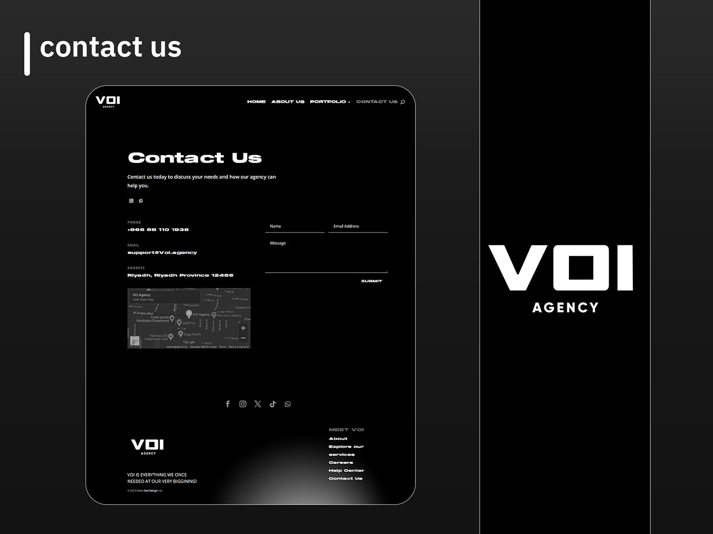 الهدف من تصميم موقع VOI