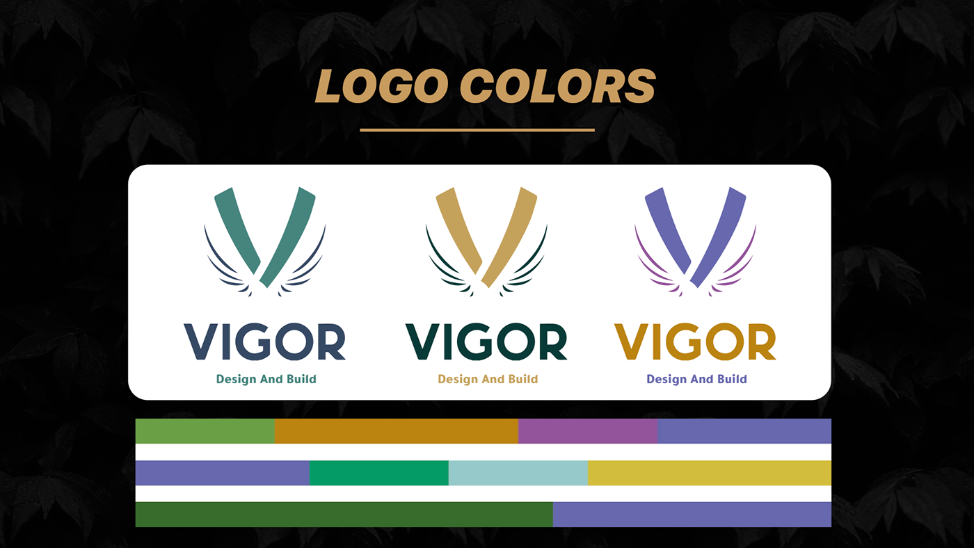 طريقة تصميم لوجو شركة تشطيبات vigor