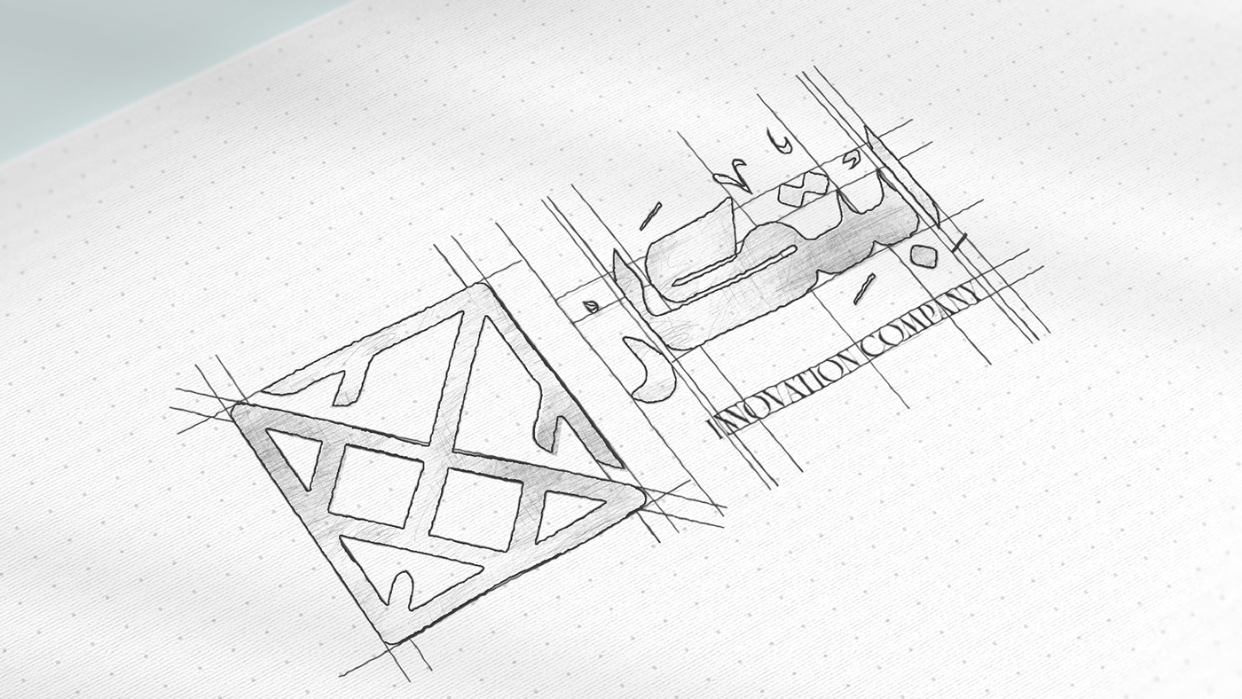 تصميم هوية بصرية لشركة ابتكار للتشطيبات