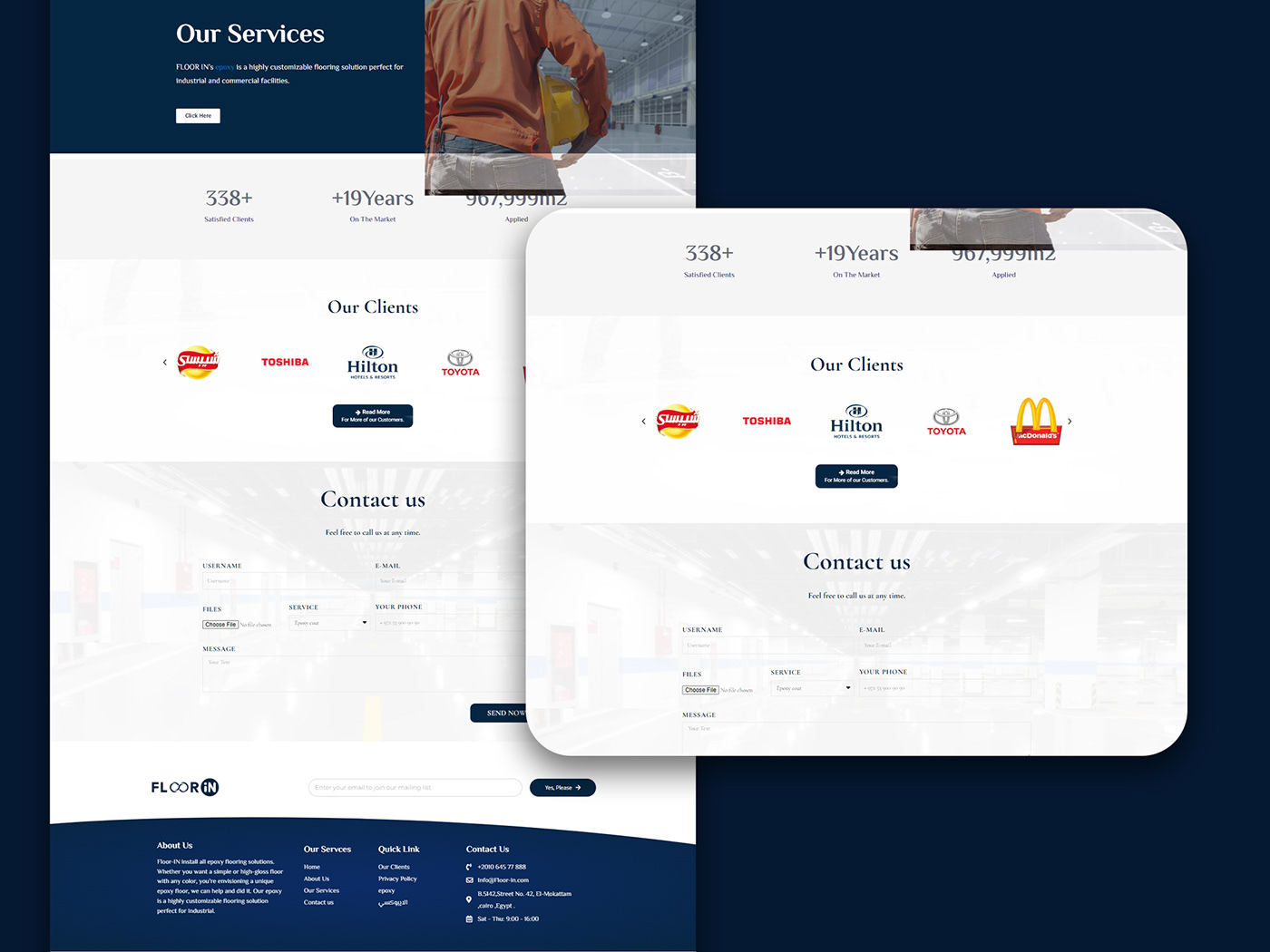 ويب سايت شركة ايبوكسي فلورن – Floor-in