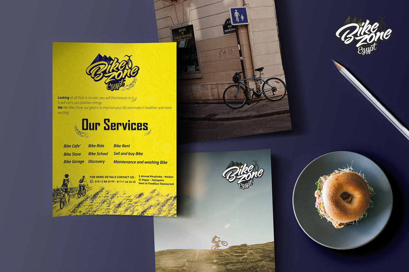 تصميم فلاير اعلاني بايك زون