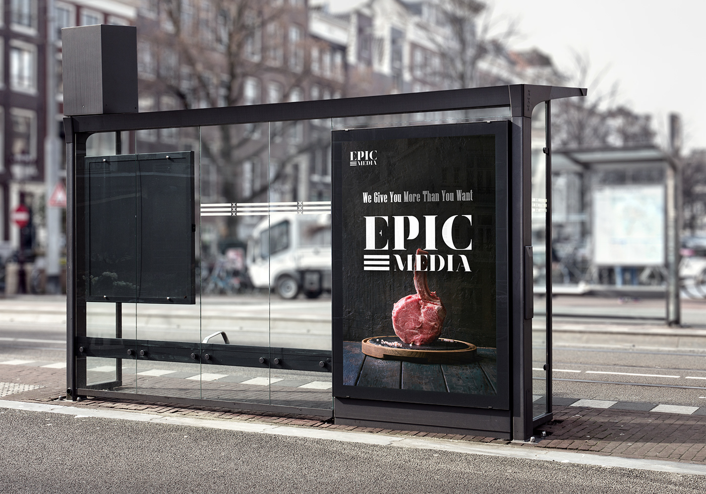 تصميم لوجو بسيط لشركة Epic للدعاية و الإعلان