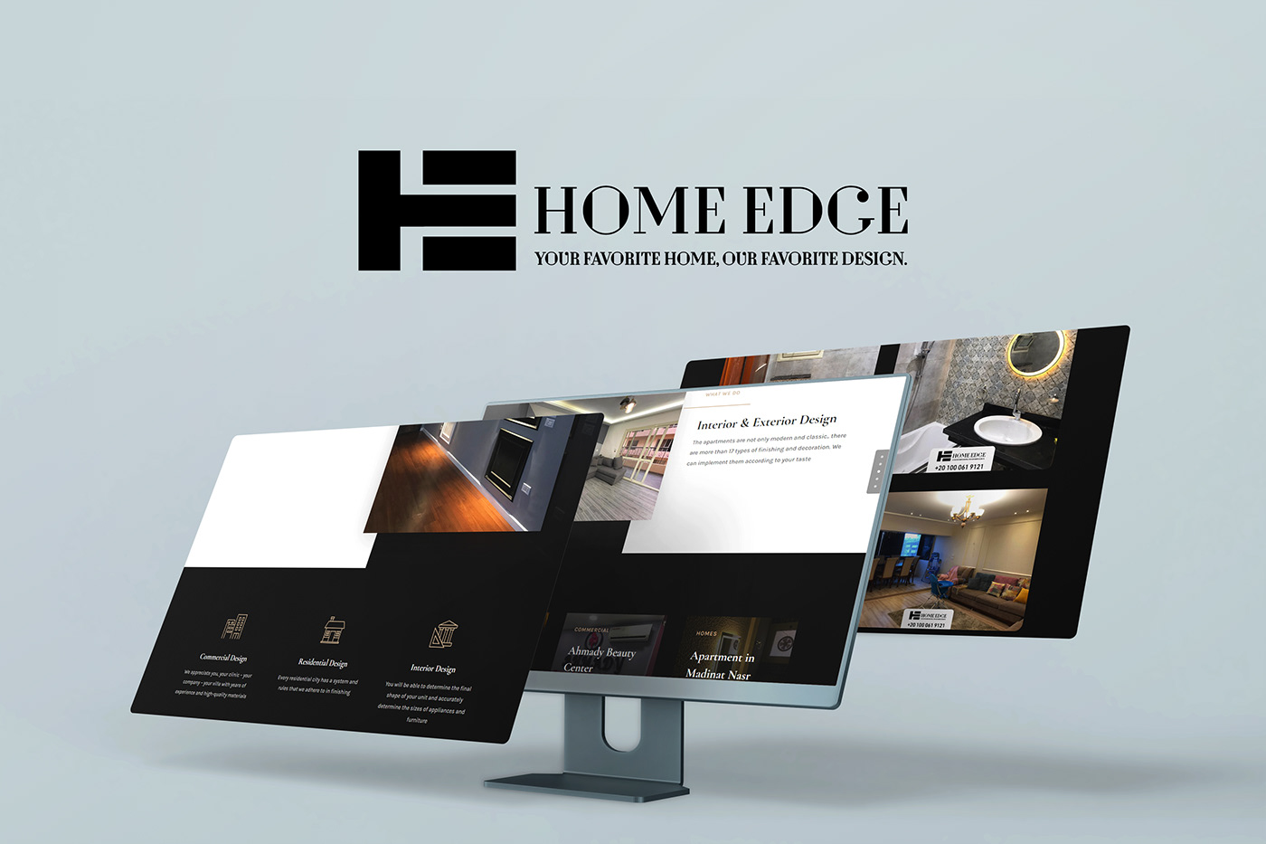 تصميم موقع لشركة تشطيبات هوم أيدج
