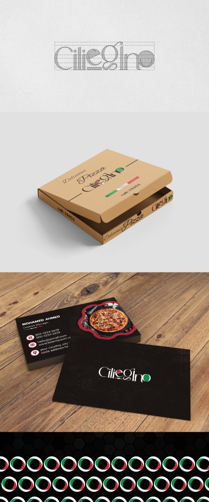 تصميم لوجو مطعم إيطالي Ciliegino Restaurant