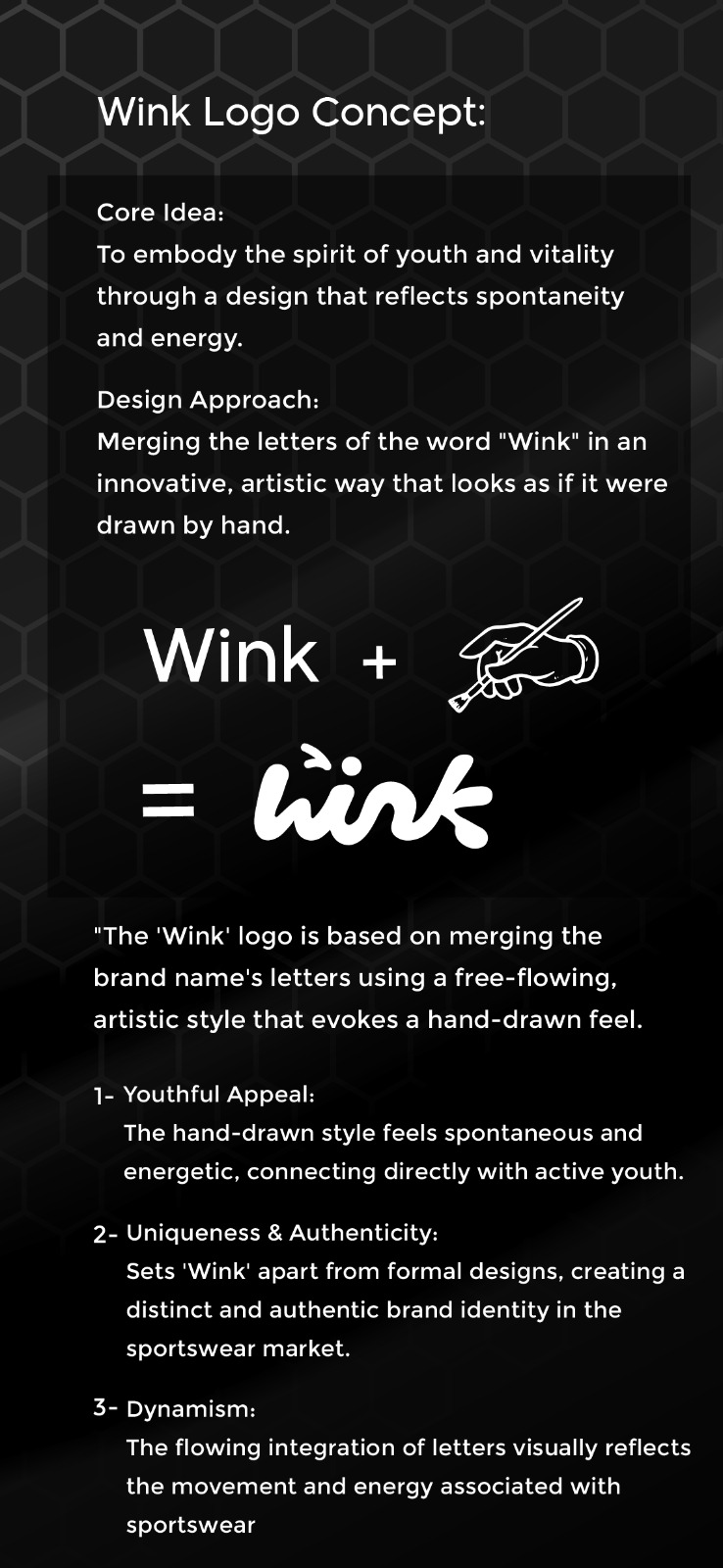 تصميم لوجو ملابس رياضية wink