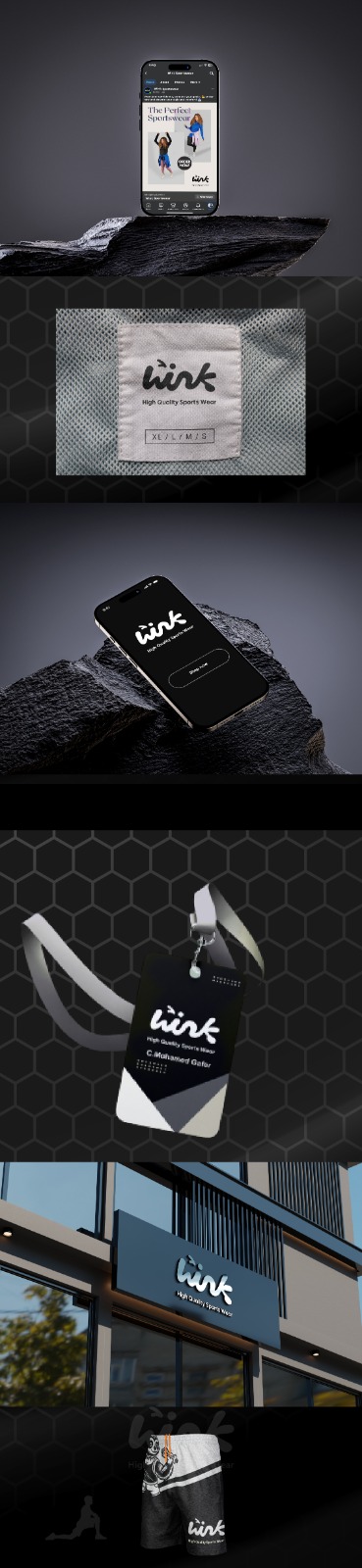 تصميم لوجو ملابس رياضية wink